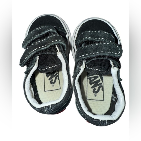Vans Old Skool V Skate Shoe - Baby / Toddler - Black Size 3 - Picture 3 of 6